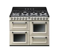 Cocina Combinada 110 cm Smeg Victoria Horno Eléctrico / Placa Gas TR4110P1 Crema