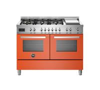 Cocina Combinada 120 cm Bertazzoni Professional Horno Eléctrico / Placa PRO126G2EART Naranja