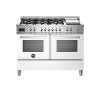 Cocina Combinada 120 cm Bertazzoni Professional Horno Eléctrico / Placa PRO126G2EBIT Blanco