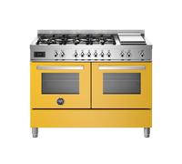 Cocina Combinada 120 cm Bertazzoni Professional Horno Eléctrico / Placa PRO126G2EGIT Amarillo