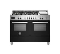 Cocina Combinada 120 cm Bertazzoni Professional Horno Eléctrico / Placa PRO126G2ENET Negro