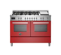 Cocina Combinada 120 cm Bertazzoni Professional Horno Eléctrico / Placa PRO126G2EROT Rojo