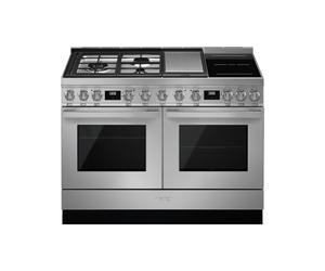 Cocina Combinada 120 cm Smeg Portofino Horno Eléctrico / Placa CPF120IGMPX Acero Inoxidable