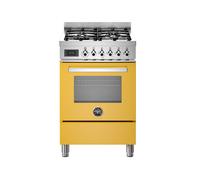 Cocina Combinada 60 cm Bertazzoni Professional Horno Eléctrico / Placa Gas PRO64L1EGIT Amarillo