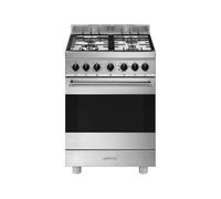 Cocina Combinada 60 cm Smeg Master Horno Eléctrico / Placa Gas B61GMX2 Acero Inoxidable