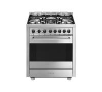 Cocina Combinada 70 cm Smeg Master Horno Eléctrico / Placa Gas B71GMX2 Acero Inoxidable