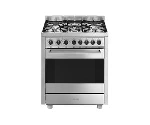 Cocina Combinada 70 cm Smeg Master Horno Eléctrico / Placa Gas B71GMX2 Acero Inoxidable