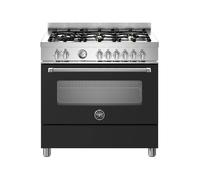Cocina Combinada 90 cm Bertazzoni Master Horno Eléctrico / Placa Gas MAS96L1ENET Negro
