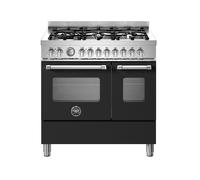 Cocina Combinada 90 cm Bertazzoni Master Horno Eléctrico / Placa Gas MAS96L2ENET Negro