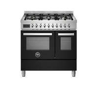Cocina Combinada 90 cm Bertazzoni Professional Horno Eléctrico / Placa Gas PRO96L2ENET Negro