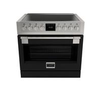 Cocina Combinada 90 cm Fulgor Milano Professional Sofia Horno eléctrico / Placa de Inducción FSRC 3605 P MI MK 2F MBK Matte Black