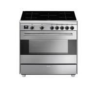 Cocina Combinada 90 cm Smeg Clásica Concerto Horno eléctrico / Placa de Inducción BG91IX2 Acero Inoxidable