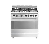 Cocina Combinada 90 cm Smeg Clásica Concerto Horno Eléctrico / Placa Gas BG91X2 Acero Inoxidable