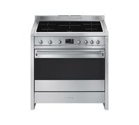 Cocina Combinada 90 cm Smeg Clásica Opera Horno eléctrico / Placa de Inducción A1PYID-9 Acero Inoxidable