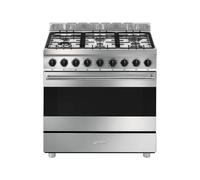 Cocina Combinada 90 cm Smeg Master Horno Eléctrico / Placa Gas B91GMX2 Acero Inoxidable