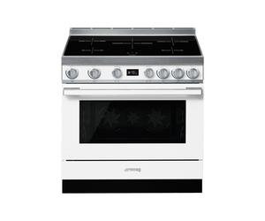 Cocina Combinada 90 cm Smeg Portofino Horno eléctrico / Placa de Inducción CPF9IPWH Blanco