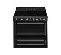 Cocina Combinada 90 cm Smeg Victoria Horno eléctrico / Placa de Inducción TR90IMBL Negro