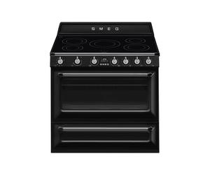 Cocina Combinada 90 cm Smeg Victoria Horno eléctrico / Placa de Inducción TR90IMBL Negro