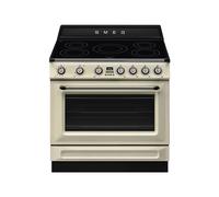 Cocina Combinada 90 cm Smeg Victoria Horno eléctrico / Placa de Inducción TR90IMP Crema