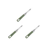 Cocina con cuchillo antideslizante for pelar patatas y frutas y verduras, cepillo de una palabra, herramienta for melón de acero inoxidable(Green 3PCS)