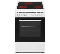 cocina con vitroceramica infiniton cc-v350g 3 zonas coccion blanca