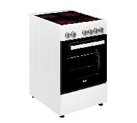 cocina con vitroceramica teka fs 502 4ve wh 4 zonas coccion blanca