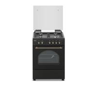 Cocina CORBERO CCSF6022NR Gas 4 Zonas Horno 55 L Negro Autoencendido