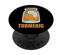 Cocina de Alimentos con Sabor a Especias de cúrcuma PopSockets PopGrip Adhesivo