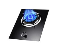 Cocina De Gas 43 Cm, 1 Quemador, Estufa GLP/gas Natural Con Anillo Fuego 4,5 KW, Rejilla For Ollas Hierro Fundido Vidrio Templado, Protección Contra Fallas Llama(LPG)