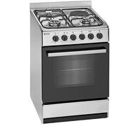 Cocina de gas butano/propano de 3 zonas E 542 X ST + horno eléctrico de 59L (acero inoxidable) - MEIRELES