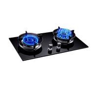 Cocina De Gas, Cocina Con Paneles Vidrio 5,2 KW, Estufa Dos Quemadores Incorporada, For Restaurantes Familiares Y Puestos Comida(LPG)