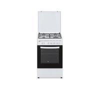 Svan SKKG4500TM Cocina de Gas con Horno 4 Zonas 55L con Tapa 50cm Blanco
