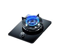 Cocina De Gas De 5,2 KW Con 1 Quemador, Quemador Tipo Wok Con Anillo De Fuego, Vidrio Templado Negro, Con Protección Contra Llamas, Kit De Suministro De Gas GN/GLP(LPG)