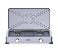 Cocina de Gas HAEGER GC-02E.022A 2 Quemadores Encimera Gris