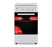 Cocina de gas Nilson NKG4500TM ancho 50 cm blanco manual 4 quemadores horno 43L