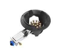 Cocina de gas portátil con protección contra llamas para cocinar al aire libre de forma segura, ideal para caravanas y campamentos