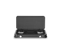 Cocina De Gas Sogo De 2 Fuegos - Consumo 2X160G/H Potencia 2 X 2.2 Kw Negro