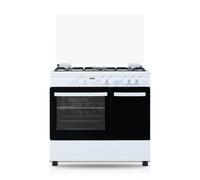 Cocina de gas Svan SKGW5901PB 90 cm blanco 5 quemadores WOK horno 55L