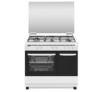 COCINA DE GAS VITROKITCHEN CB961PBB 5 ZONAS COCCION CON PORTABOMBONAS BLANCA CB961PBB
