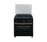 COCINA DE GAS VITROKITCHEN RU9060B 5 ZONAS COCCION NEGRA