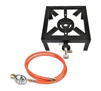 Cocina de inducción - Estufa portátil para camping y quemador de hierro fundido | Estufa de control de fuego para agua hirviendo, juego de quemador de grande, parrilla para estufa