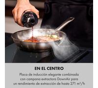 Cocina de inducción Full House 2.0 Down Air System + Campana extractora 271 m³/h A+ Klarstein