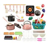 Cocina de juguete para - 110 piezas juego culinario para | Cocina de juguete infantil - para el hogar, escuela, juego de rol, fiesta, viajes, guarderías, guarderías