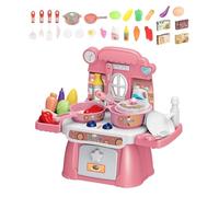 Cocina de Juguete para Niños - Set de Cocina Juguete Accesorios de - Juegos Educativos con Música y Luces para Niños Niñas de 3+ Años Regalo Cumpleaños Navidad