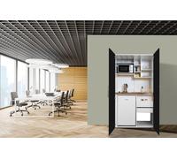 Cocina De Oficina Cocina Miniküche Blanca Negra Peter 104 CM Respekta