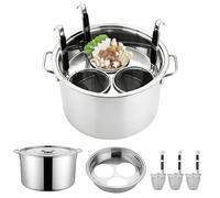 Cocina de pasta - Insert Strainer Insert for Vegetables | Stainless Steel Kitchen Pot with Easy Grip Handles & Large Capacity for Soup, Holiday, Camping, Party, Meal Prep and Family Cens