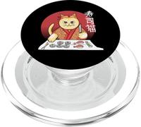 Cocina de Sushi para Gatos con Puesta de Sol Japonesa PopSockets PopGrip para MagSafe
