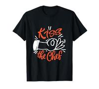 Cocina Divertida Kiss The Chef, Entusiasta de la Cocina, Amante de la Cocina Camiseta