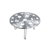 Cocina eficiente con rejilla de vapor de acero inoxidable adecuada para todos los utensilios de cocina (13,5 cm, plateado)