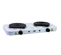 COCINA ELECTRICA DOBLE HORNILLO 2000W 2 FUEGOS PLACA ELECTRICA INDICADOR LUMINOSO POTENCIA REGULABLE CAMPING GARANTIA MP-CE2000